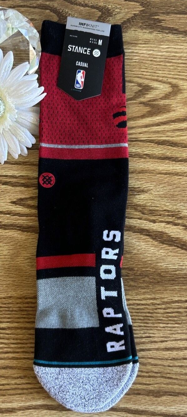 Stance Toronto Raptors NBA Socks Official Team Gear Medium 6-8.5
